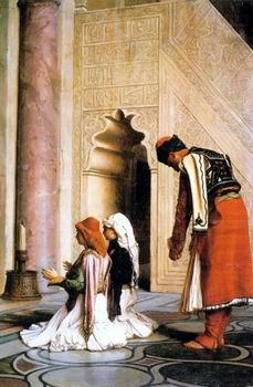 unknow artist Arab or Arabic people and life. Orientalism oil paintings  465